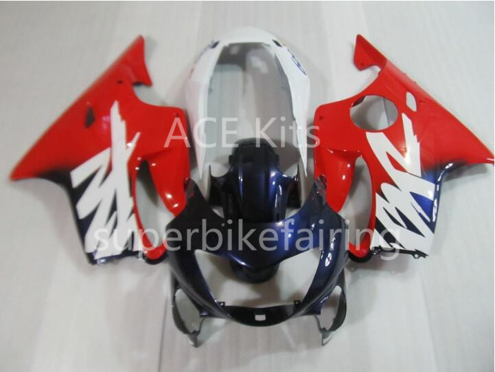 

3 free gifts For Honda CBR600F4 99 00 CBR 600F4 CBR600 1999 2000 ABS Motorcycle fairing Blue Red White AA28