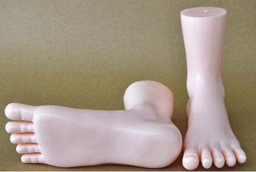 Freeshipping, 2pc pied Mannequin New Arrival 2 couleurs brillantes mannequins féminins pour pied pour femmes pour chaussette, une paire de pieds,