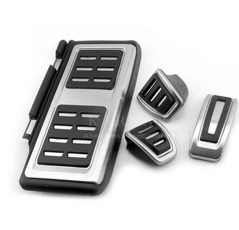 

Car styling Stainless Steel Manual Transmission MT AT Pedal Include Footrest+Gas+Clutch+Brake Pedal For VW Tiguan 2017