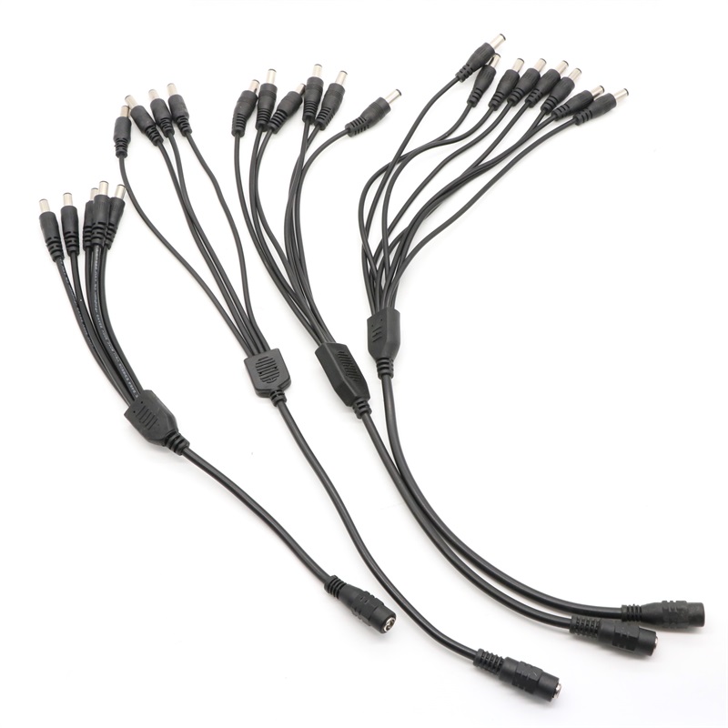 

Edison2011 1 DC Female To 3/4/5/8 Male plug Power Cord Jack Connector Adapter Cable Splitter for CCTV Security LED Strip
