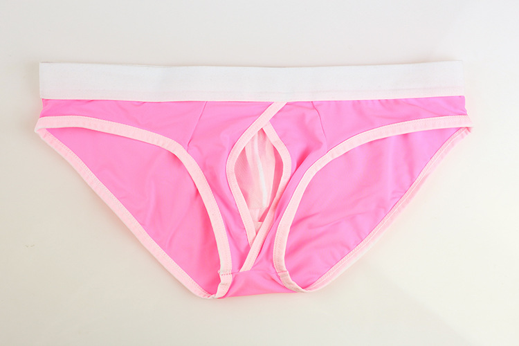 

#04 Wholesale 3pcs/lot Men's sexy underwear sexy breathable mesh transparent pouch briefs underpants panties cuecas, Green