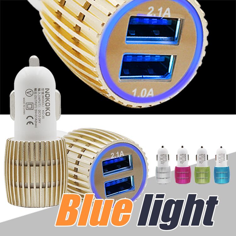 

Mini Universal Car Charger Socket Power Adapter Car Plug LED Light USB Charger Charging Adapter for IOS and Android Cellphones