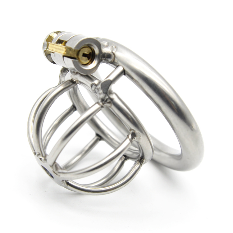 

New Lock Stainless Steel Male Super Small Chastity Device A282