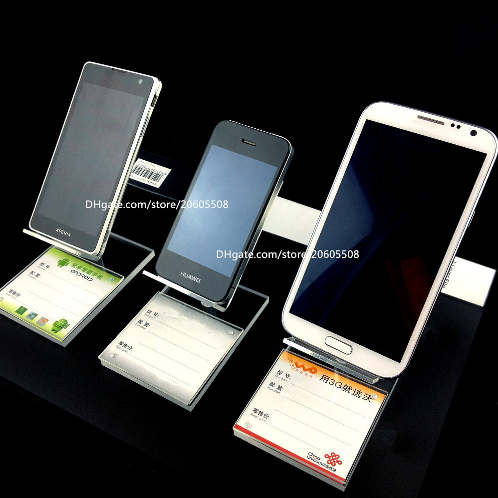 

10pcs Acrylic mobile cell phone display stand fashion phone Digital products holder jewelry/watch / bracelet display rack free shipping