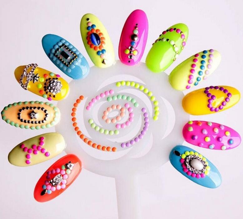 Sun flower Nail Art Gel Polish Coloring Showing Shelf Foldable Card Boards Set Pro Practice Wheel Board Color Chart Plate Nail Tools H020-image-403674620