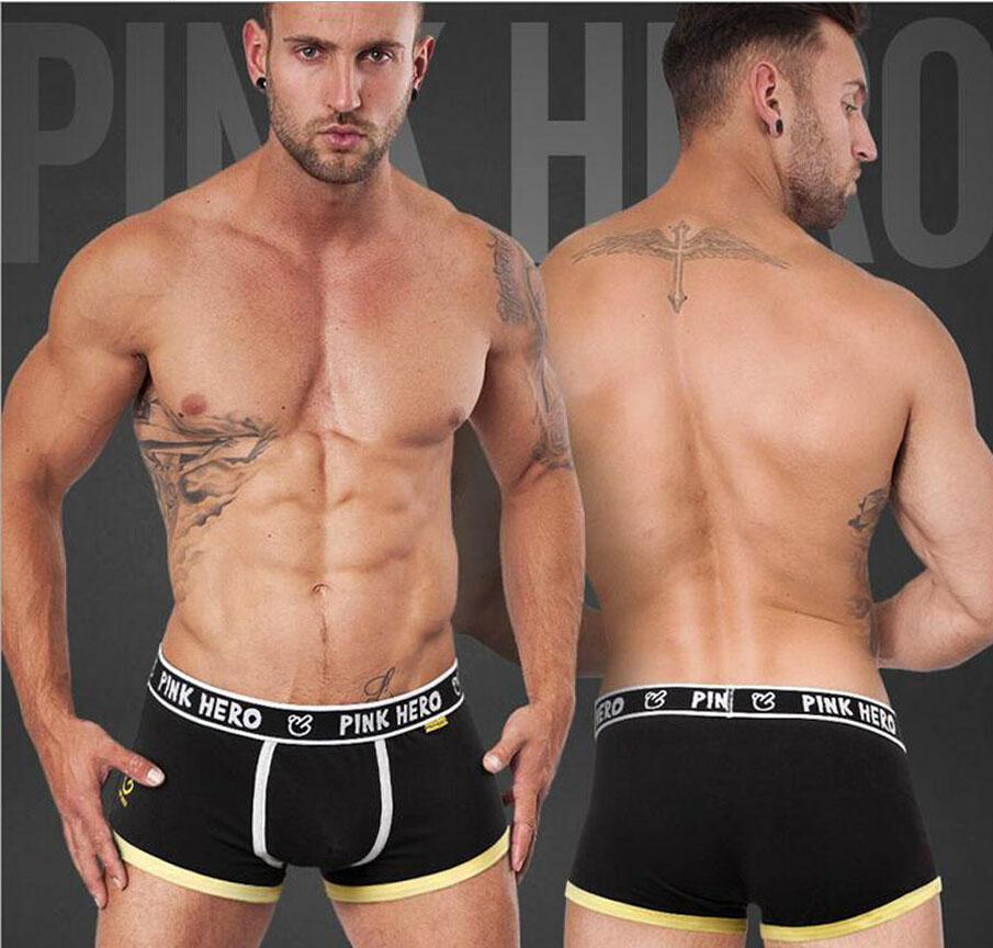 

Mens underwear Sexy fashion underwear fun triangular pants printing striped shorts cotton mens angle underwear plus size sexy Underpants, Red