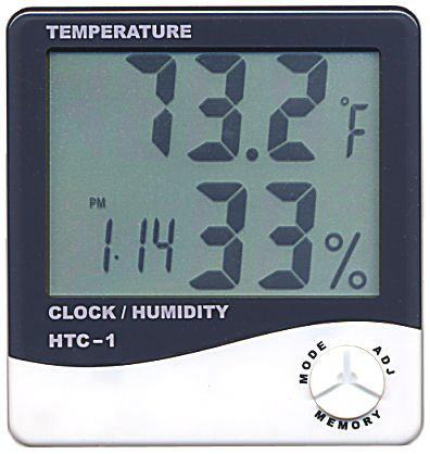Thermometer Digital LCD Hygrometer Temperatur-Feuchtigkeitsmesser Wecker
