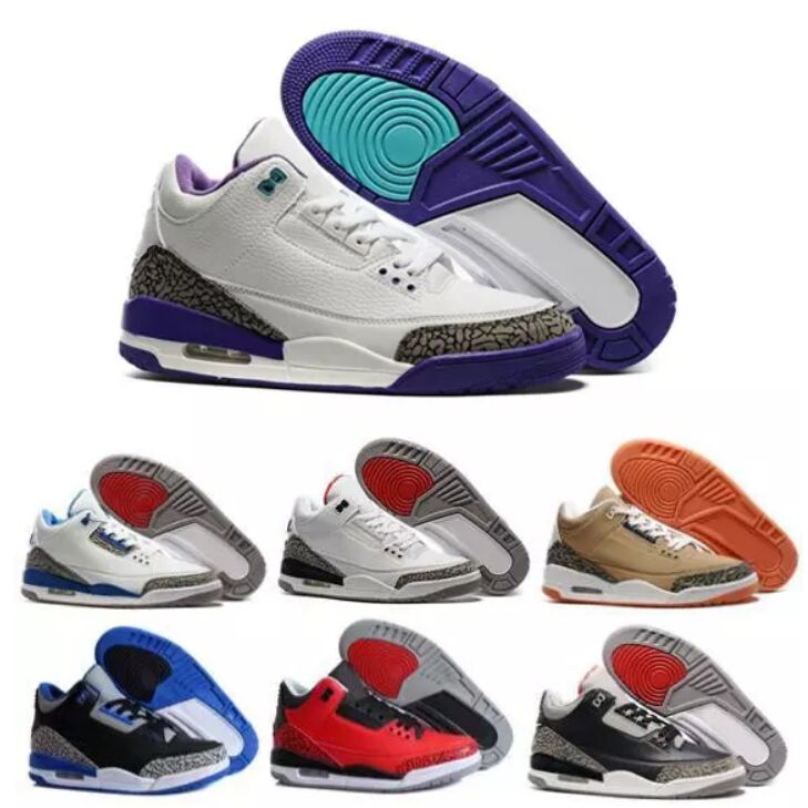 

Cheap New 3 black cement true blue white cement Casual shoes blue infrared 23 wolf grey mens Casual shoes for men 8-13, #06