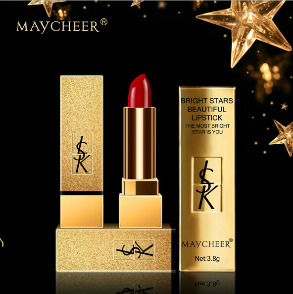 

Wholesale new arrival 6pcs of makeup maycheer Stars lipstick bite lips moisturizing skin lasting moist colorful