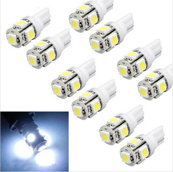 20x T10 194 168 W5W 5050 5 SMD 5 LED ampoule LED haute puissance blanc rouge bleu ambre vert rose couleur