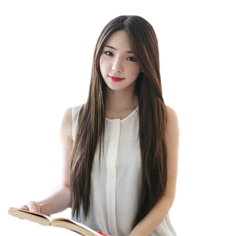 

WoodFestival cheap wigs women synthetic fiber hair wigs heat resistant straight 70 cm long black female hair