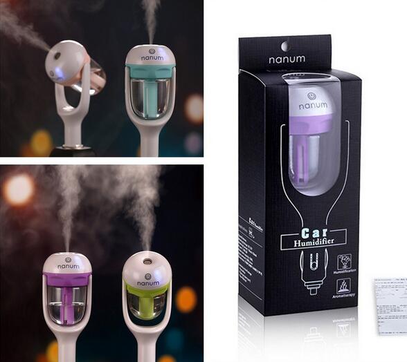 

12V Car Humidifier Nanum Air Conditioners Purifier Aroma Diffuser Essential Oil Diffuser For Aromatherapy Mist Maker Ultrasonic