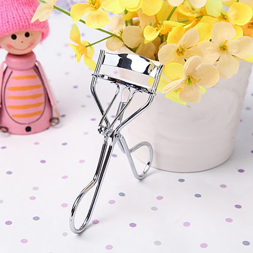 

Wholesale-New arrival! Women Makeup Silicone Gasket Stainless Steel Eyelash Curler Cosmetic Beauty Tool