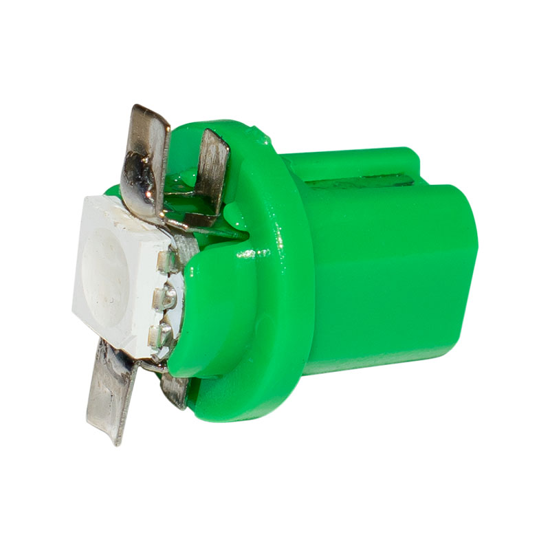 

10pcs High Quality T5 B8.5D 8.5D B8.5 1 LED 5050 SMD Car Dashboard warming indicator Wedge Bulb Auto Lamp Instrument light DC12V