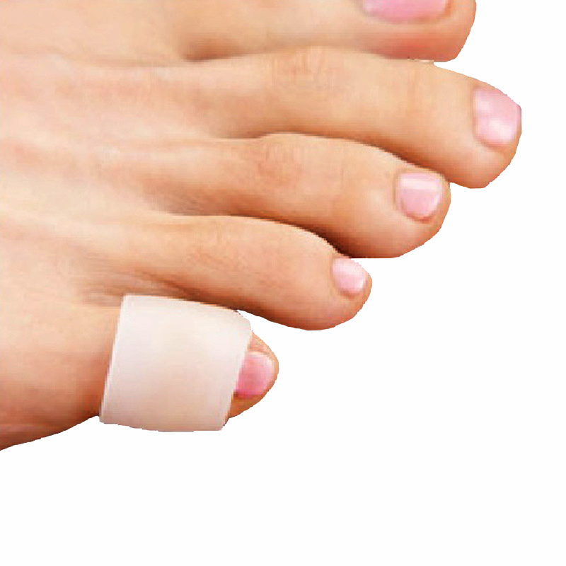 

Silicone gel little toe tube bunion guard foot care pinkies finger tubes eases callus corn pain blisters pinkie protector