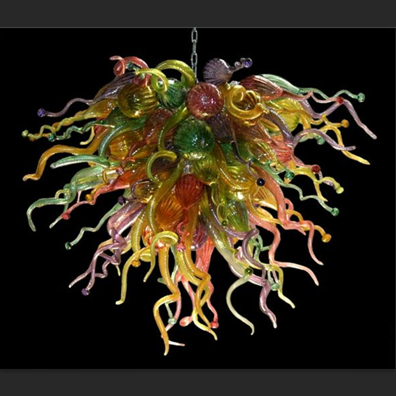 

modern crystal chandeliers hand made blown glass chandelier art glass lighting chandelir chandelier height for table