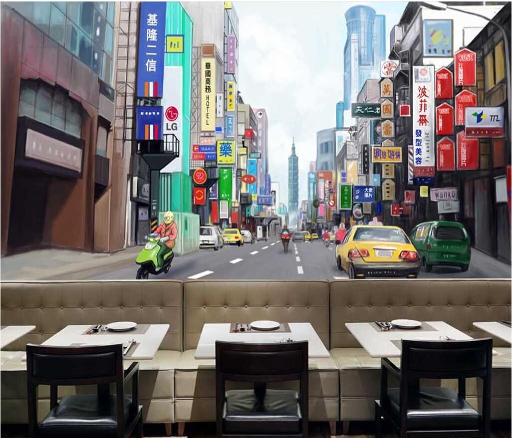 

3d room wallpaer custom mural photo Taiwan landscape hotel restaurant dress background wall painting 3d wall murals wallpaper for walls 3 d, Picture shows