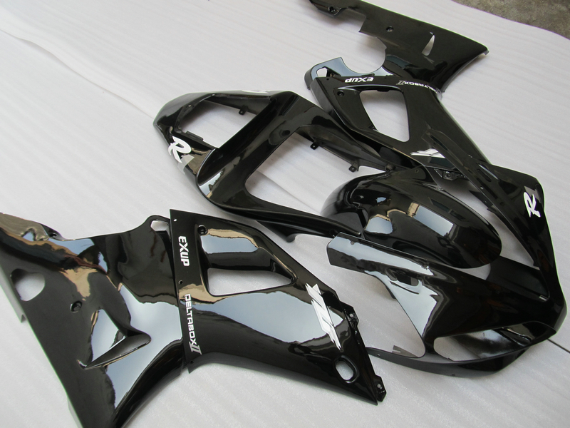 

Hot sale Fairing kit for Yamaha YZF R1 2000 2001 glossy black fairings set YZFR1 00 01 OT07, Same as picture