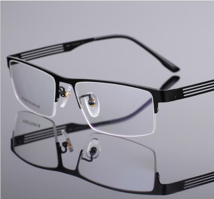 

Titanium Half-Frame Eyeglasses - Ultra-Thin Wholesale Design for Myopia with Fashionable Business Style - 9908 Series