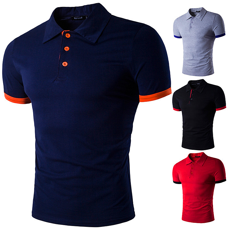 2017 Hot Summer Stripes Polos T-shirts Pour Hommes Plus La Taille Marque De Mode T-shirts En Coton Vêtements En Gros