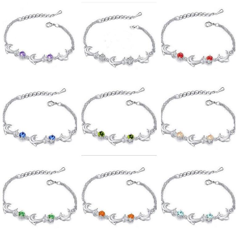 

Brand new High-end bracelet dolphin Festival fish shape jewelry FB311 mix order 20 pieces a lot Charm Bracelets