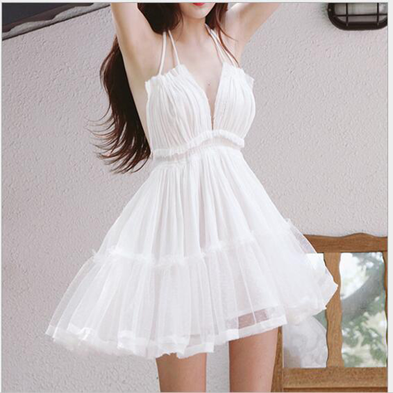 Mode été Sexy blanc dos nu robe Fittness robe courte plage robes de soirée pour filles femmes robe de soirée de haute qualité