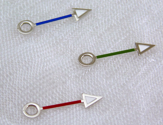 

1piece Red Blue Green Watch Hands for MingZhu 3804 GMT Movement Hand P350