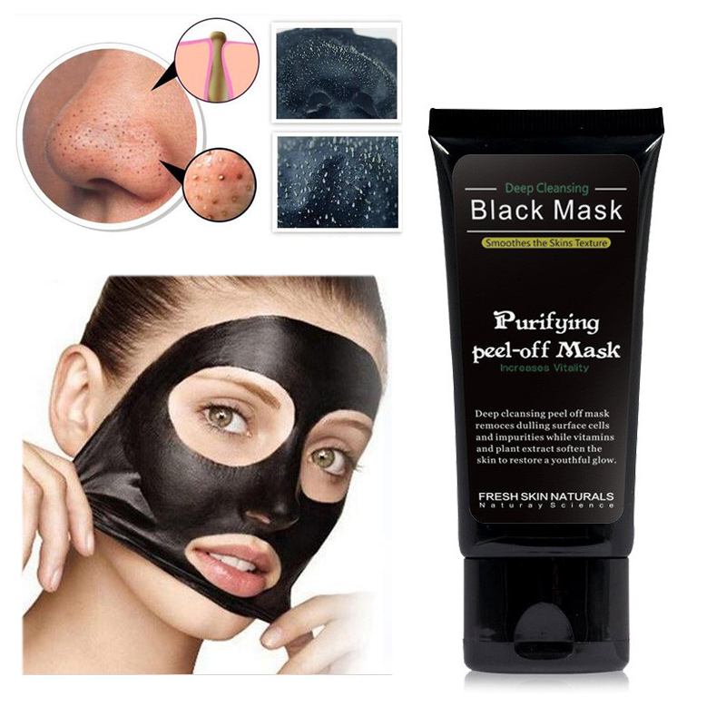 1.Blackhead Mask Black Mud Facial Deep Cleansing Plant Ingredients Oil Control Shrink Pores Purifying Blackhead Charcoal Mask-image-399336945