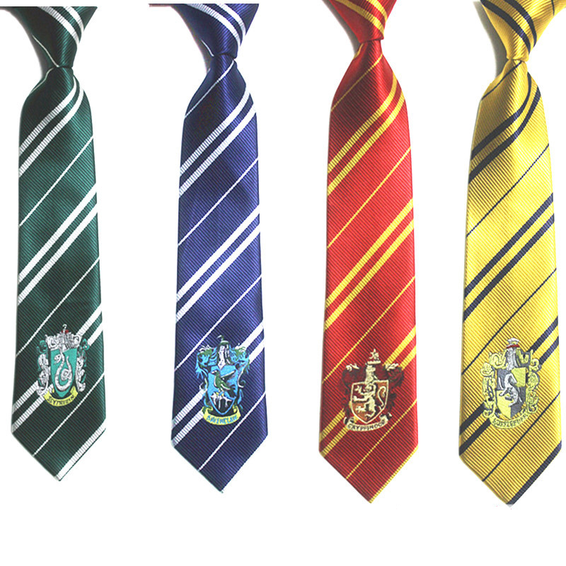 

Harry Potter polyester Silk trendy arrow-style tie Academy Coat of Arms ties