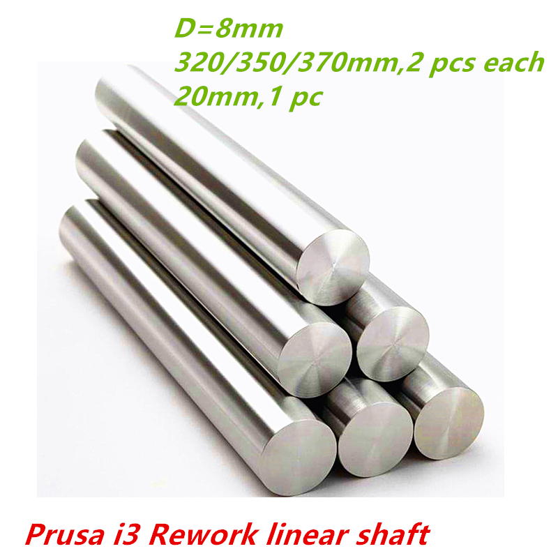 

Wholesale- Free Shipping 8mm linear shaft linear rod : 320mm 350mm 370mm long harden chromed plated for 3D printer cnc parts