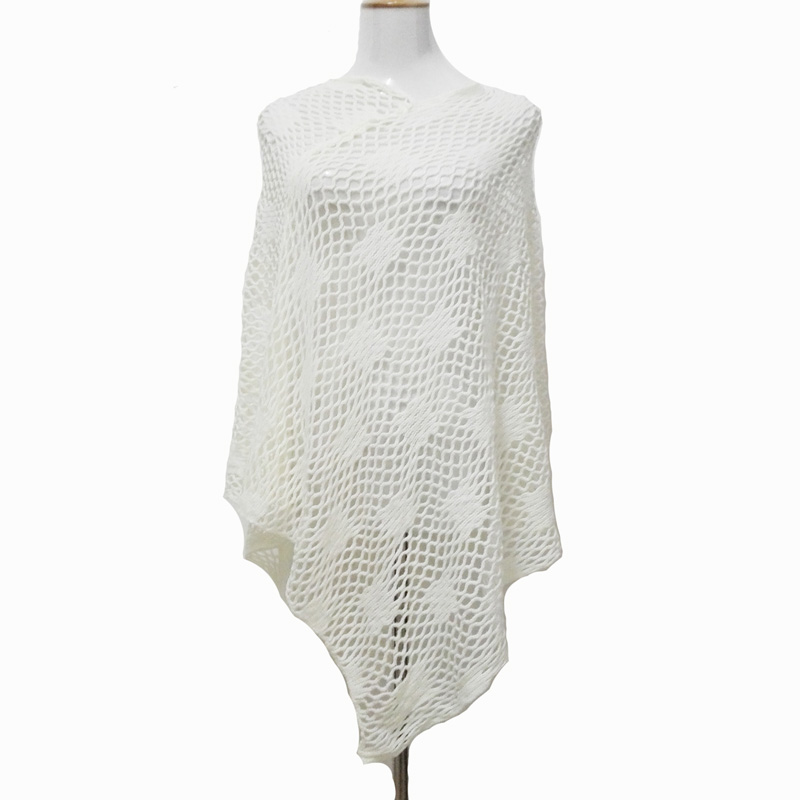

7 Colors 2017 Spring Girl Dress Luxury White Crochet Poncho Women Fashion Scarf Shawl Poncho wraps accessories