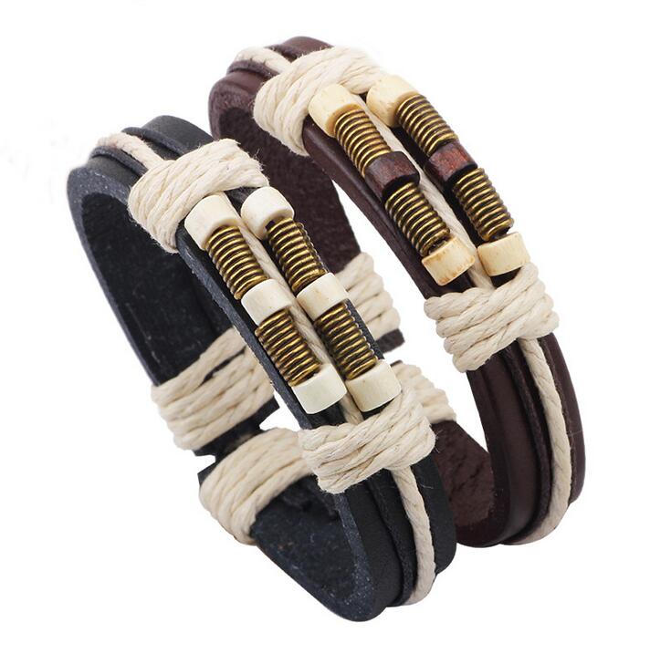

Brand new Bursts of individual bracelet wooden beads hand-woven bracelet FB438 mix order 20 pieces a lot Slap & Snap Bracelets
