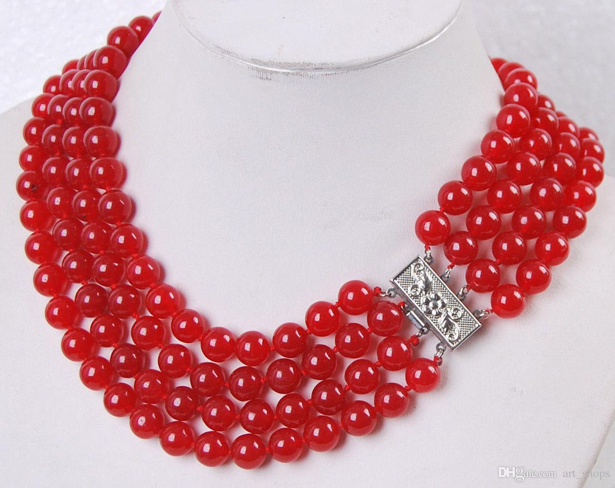 China 12x12mm en forma de corazón rojo Jade Piedra Preciosa Corazón granos flojos 15/"
