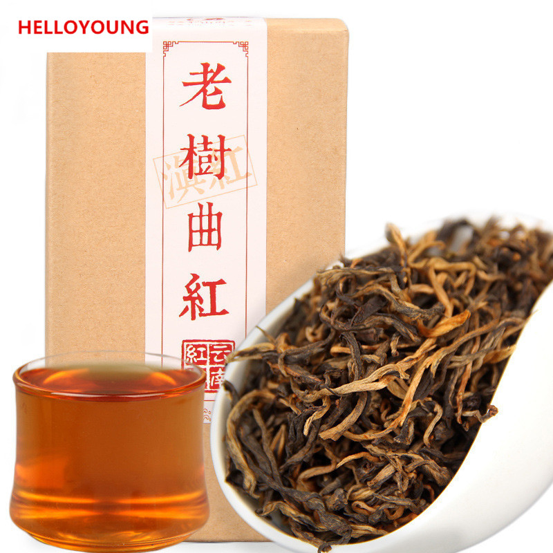 

Hot sales C-HC003 China Yunnan dian hong black tea red box Chinese gifts tea spring feng qing fragrant flavor golden bough of pine needle