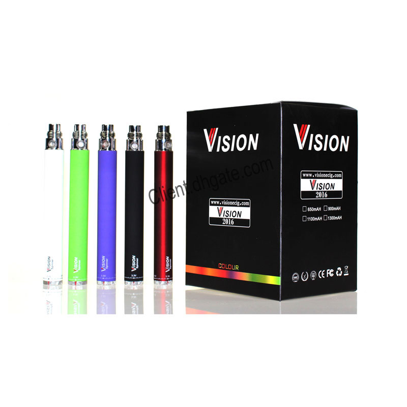 

Vision Spinner Ego c Twist Battery Variable Voltage 3.3~4.8V 650mah 900mah 1100mah 1300mah EGO c Twist Electronic Cigarette 510 Thread DHL