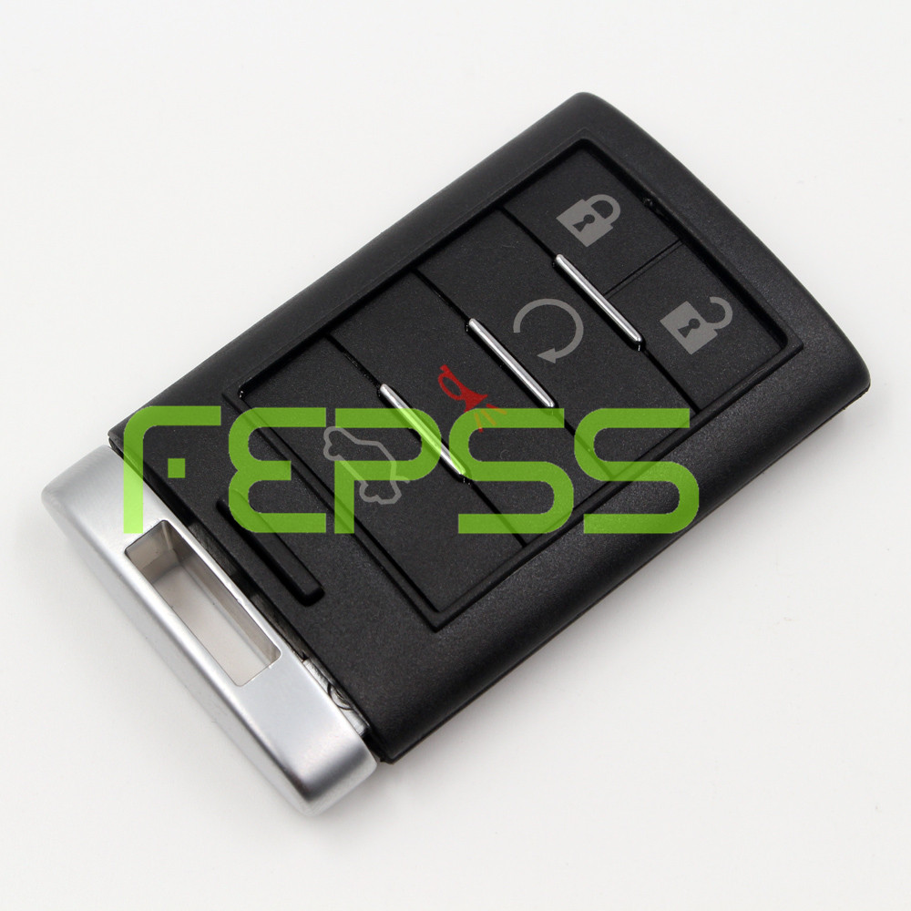 

Smart Proximity Remote Key 5 Button for 2010-2015 Cadillac SRX FCC ID:NBG009768T, Black