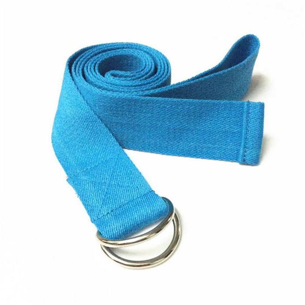 

Multi-Colors Yoga Belts Stretch Strap yoga rope Fitness Exercise Gym Rope yoga drawstring fitness equipment out245, Blue
