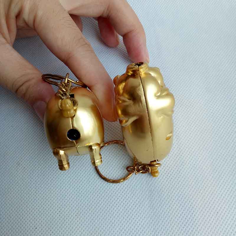 

Lovely Cutie Mini Golden Pig Animal Style Home Decor Cigar Cigarette Butane Gas Portable Lighter Lighters