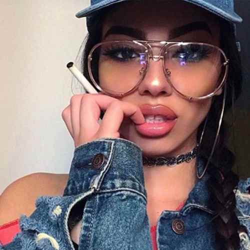 

2021 New Aviation Women Men Oversized Sunglasses Brand Design Superstar Female Male Mirror Sun Glasses Optische Frame kim kardashian oculos, White;black