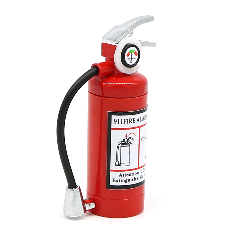 

Mini Fire Extinguisher Style Shaped Butane Jet Lighter for Cigar Cigarette with LED Flashlight Refillable No gas
