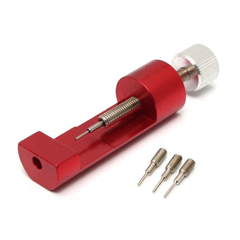 

20pcs Metal Adjustable red Black Color Watch for Band Strap Link Pin Remover Repair Tool + 3 Spare Pins Best Promotion