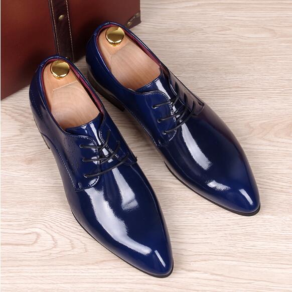 

patent leather men dress shoes with tassel plus size men loafers party and wedding men flats size 3948, Red