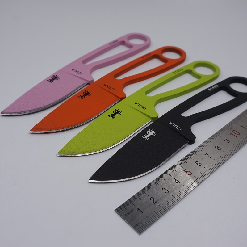 

Portable Ant Small Fixed Blade Hunting Knife Full Tang Straight Knives 440C Steel Outdoor Hiking Camping Gear Survival Knife EDC Tool 4Color