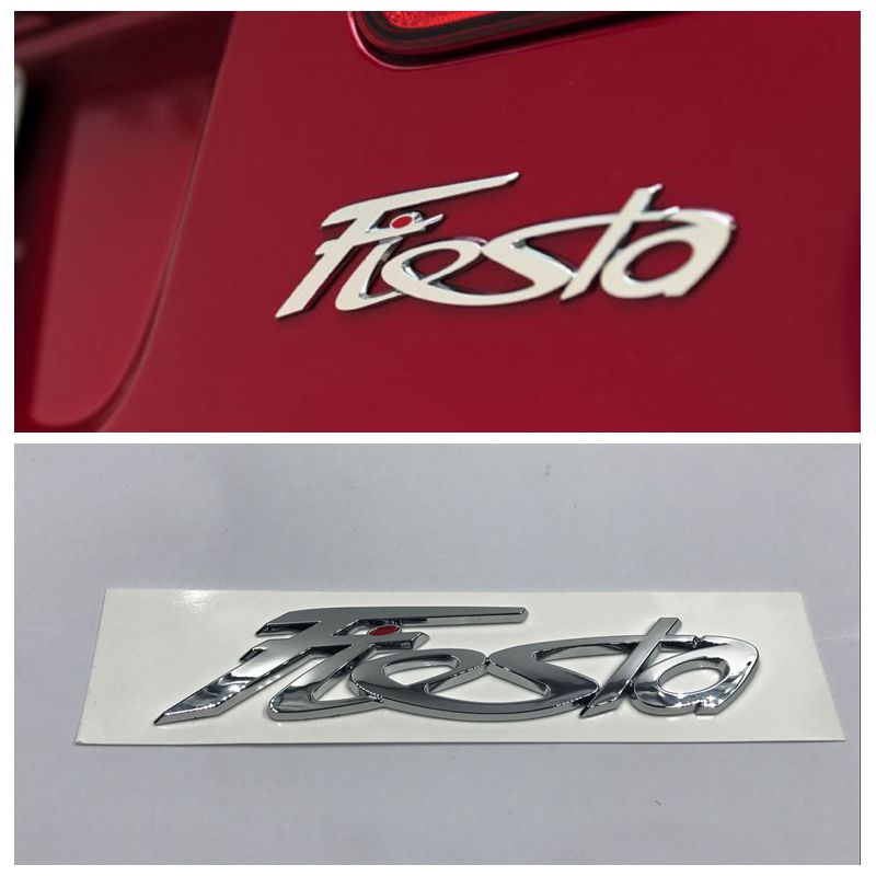 Autocollant d'insigne de décalcomanie de couvercle de coffre arrière d'emblème de voiture de Logo d'abs de Fiesta pour des accessoires automatiqu
