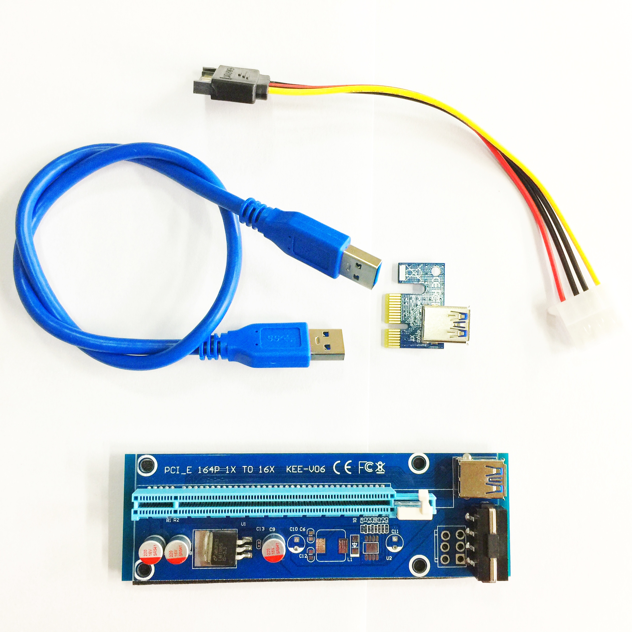 Nusswahn De Cables Interconnects Cable Assemblies Cable Length Other Computer Cables New 60cm Pci Express Riser Card Pci E 1x To 16x Extender With Usb 3 0 Data Cable Sata To 4pin Ide Molex Power Nusswahn De Cables Interconnects Cable Assemblies Cable Length Other Computer Cables New 60cm Pci Express Riser Card Pci E 1x To 16x Extender With Usb 3 0 Data Cable Sata To 4pin Ide Molex Power