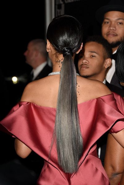 

2017 Hot Sleek low Human straight hair ponytail wraps around Brazilian ponytail straight tail hair piece wrap ponytails