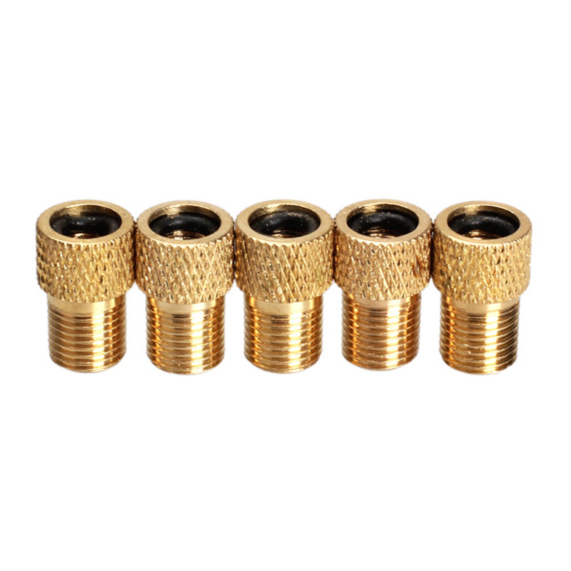 2// 4PC Presta to US Schrader Valve Adaptor Converter Bicycle Bike Tire Tube Pump