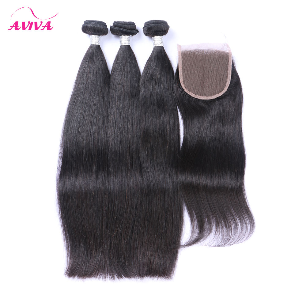 

Peruvian Straight Virgin Hair Weaves With Closure 4 Bundles Lot Unprocessed Peruvian Silky Straight Virgin Human Hair With Lace Top Closures, Natural color