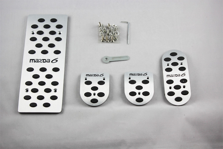 Accessoires de voiture pour Mazda 6 Mazda6 M6 mécanique MT 2005-2009 frein à gaz embrayage accélérateur pédale pédale Pad autocollants style