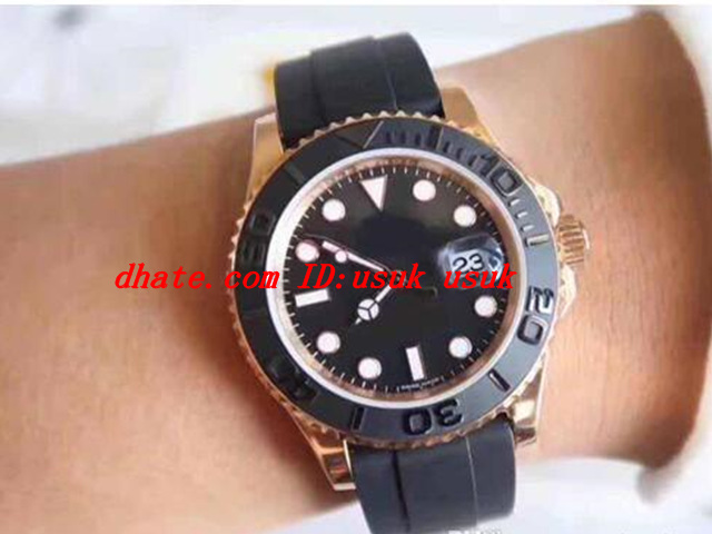 

Luxury Watch Mens Top Quality 40mm 116655 18k Rose Gold 3135 Movement Automatic Water Resistant Mens Watch Watches, Black